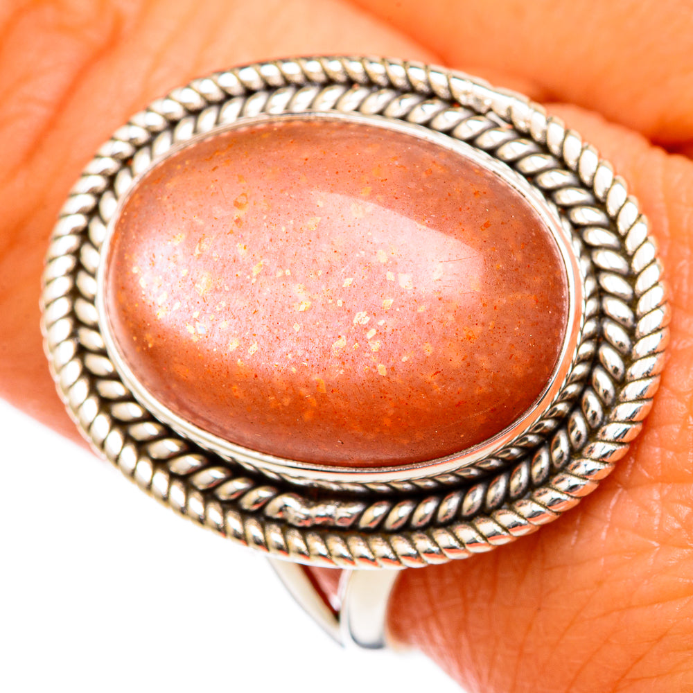 Sunstone Rings handcrafted by Ana Silver Co - RING102622