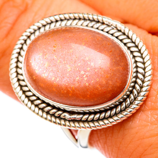Sunstone Rings handcrafted by Ana Silver Co - RING102622