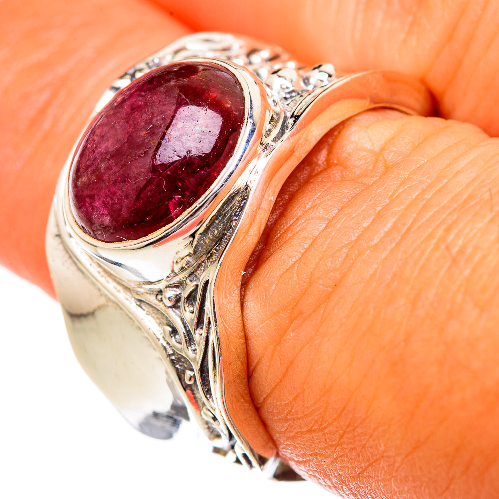 Pink Tourmaline Rings handcrafted by Ana Silver Co - RING102645