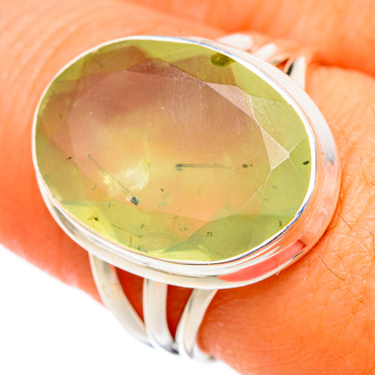 Prehnite Rings handcrafted by Ana Silver Co - RING102659