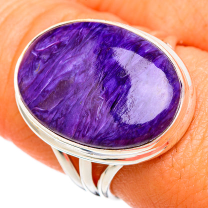 Charoite Rings handcrafted by Ana Silver Co - RING102678