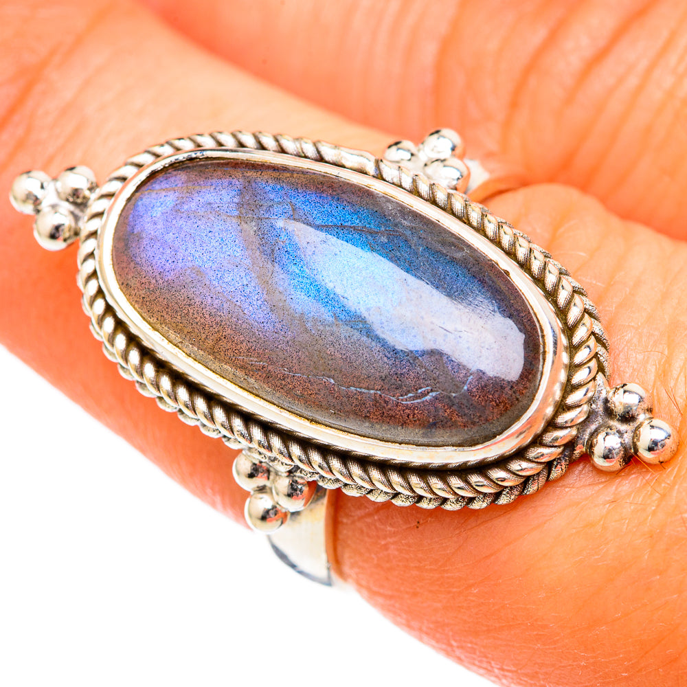 Labradorite Rings handcrafted by Ana Silver Co - RING102698