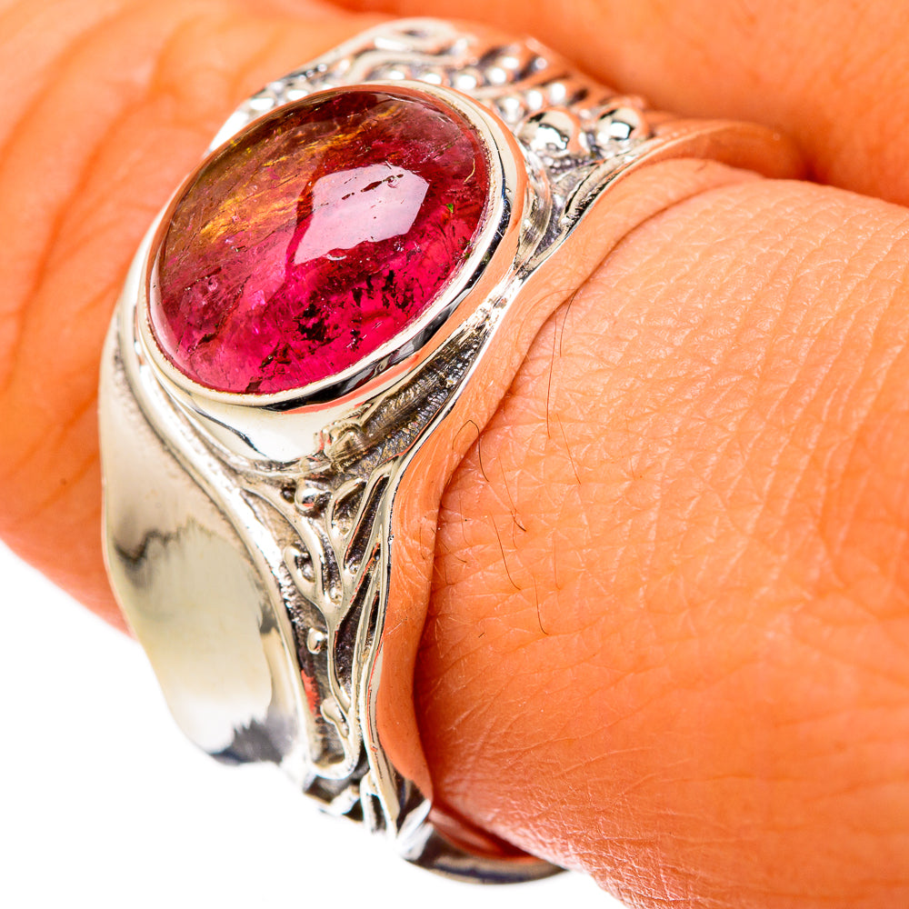 Pink Tourmaline Rings handcrafted by Ana Silver Co - RING102711