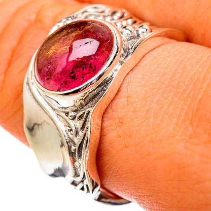 Pink Tourmaline Rings handcrafted by Ana Silver Co - RING102711