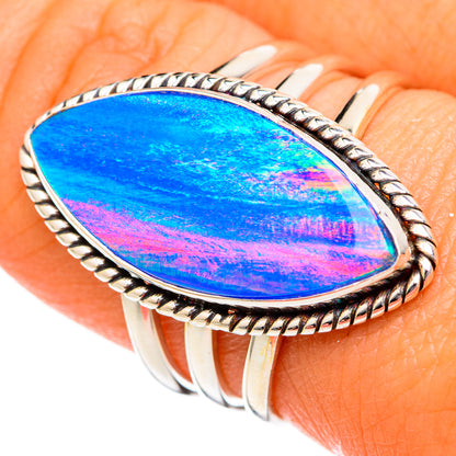 Aura Opal Rings handcrafted by Ana Silver Co - RING102719