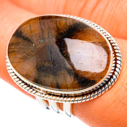 Chiastolite Rings handcrafted by Ana Silver Co - RING102738