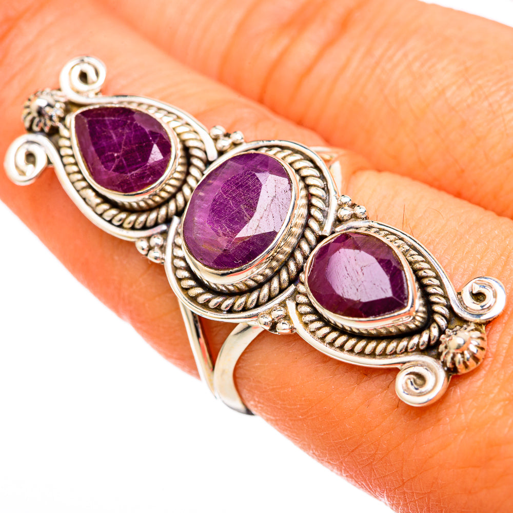 Ruby Rings handcrafted by Ana Silver Co - RING102747