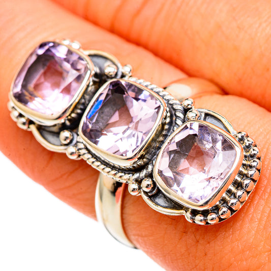 Kunzite Rings handcrafted by Ana Silver Co - RING102753