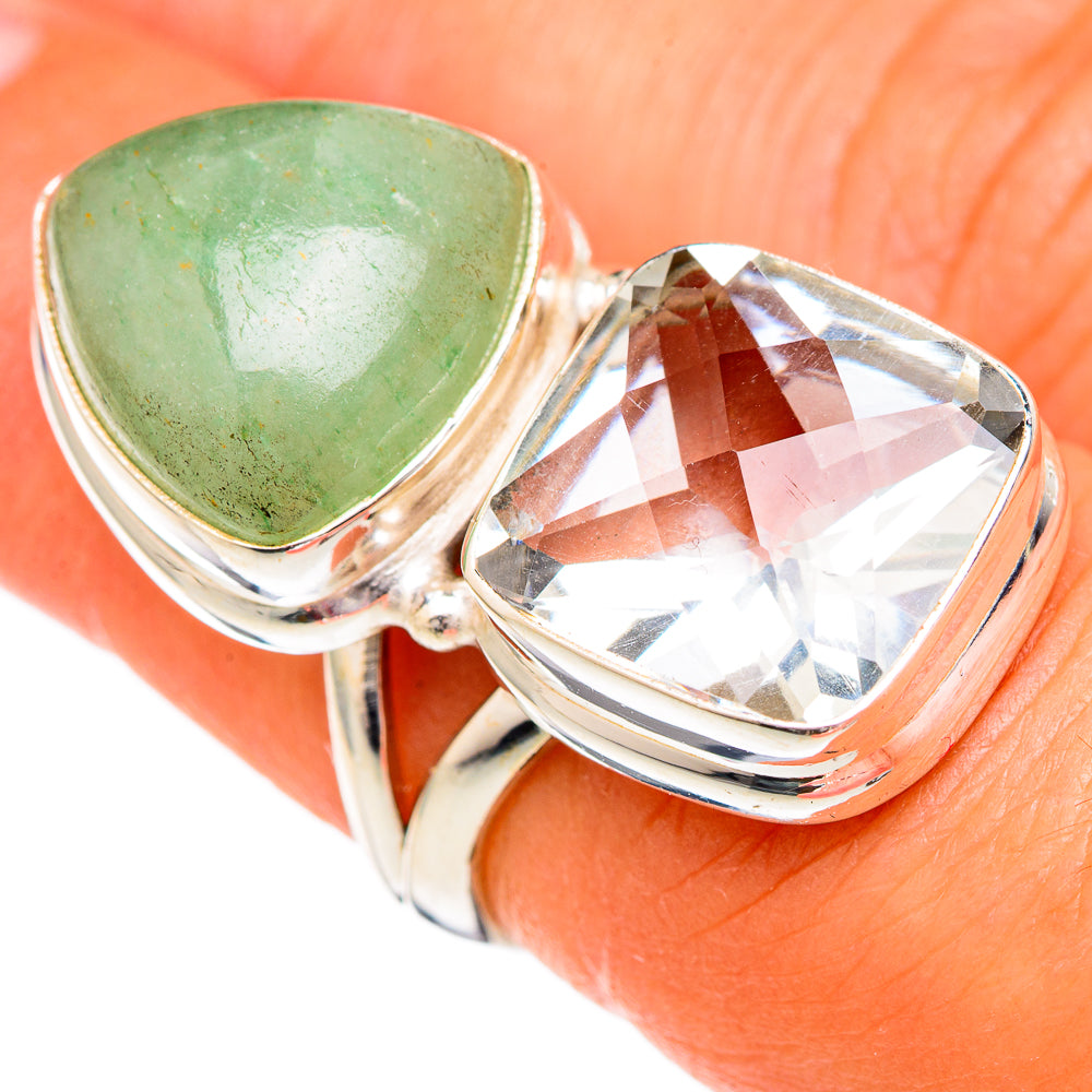 Prehnite Rings handcrafted by Ana Silver Co - RING102776