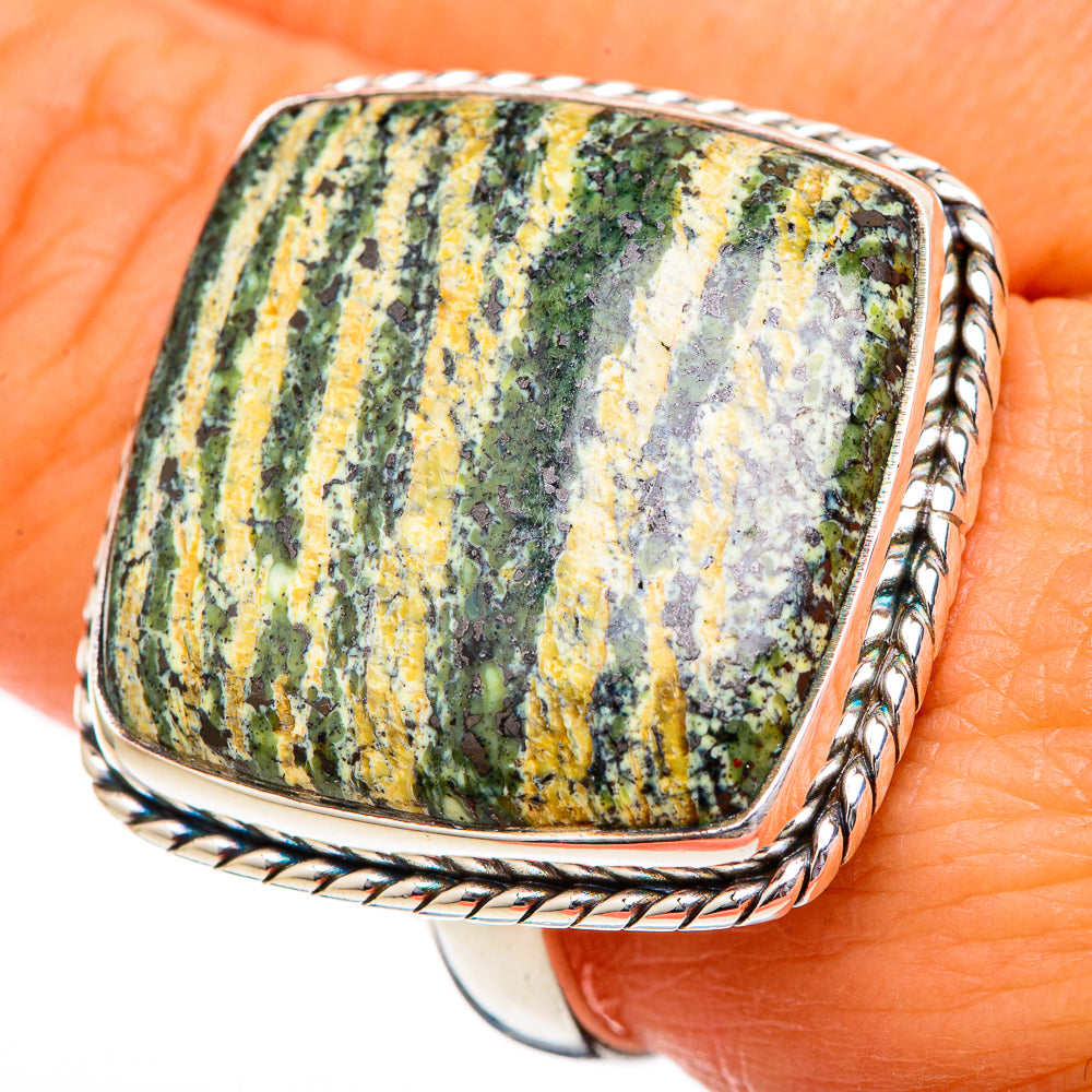 Lizard Jasper Rings handcrafted by Ana Silver Co - RING102778