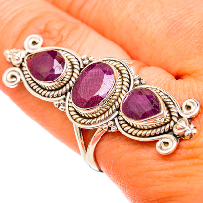 Ruby Rings handcrafted by Ana Silver Co - RING102789