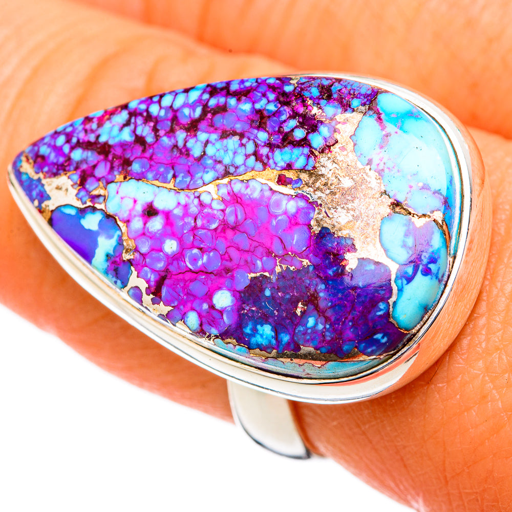 Spiny Oyster Turquoise Rings handcrafted by Ana Silver Co - RING102793
