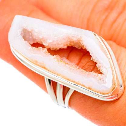 White Geode Slice Rings handcrafted by Ana Silver Co - RING102798