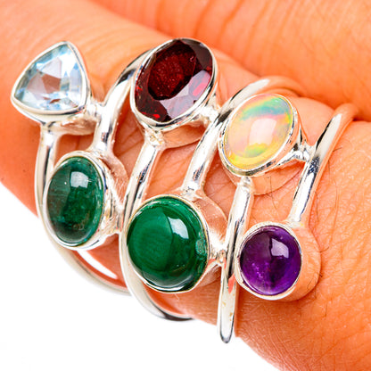 Garnet Rings handcrafted by Ana Silver Co - RING102800