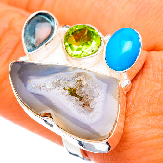 Geode Slice Rings handcrafted by Ana Silver Co - RING102804