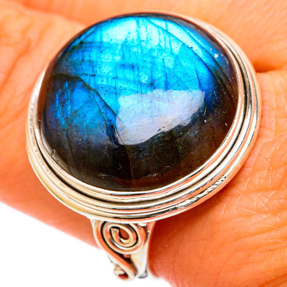 Labradorite Rings handcrafted by Ana Silver Co - RING102813