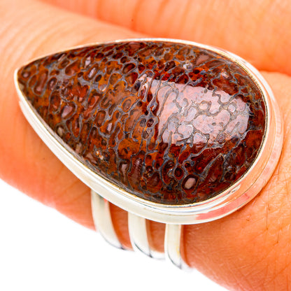 Dinosaur Bone Rings handcrafted by Ana Silver Co - RING102821