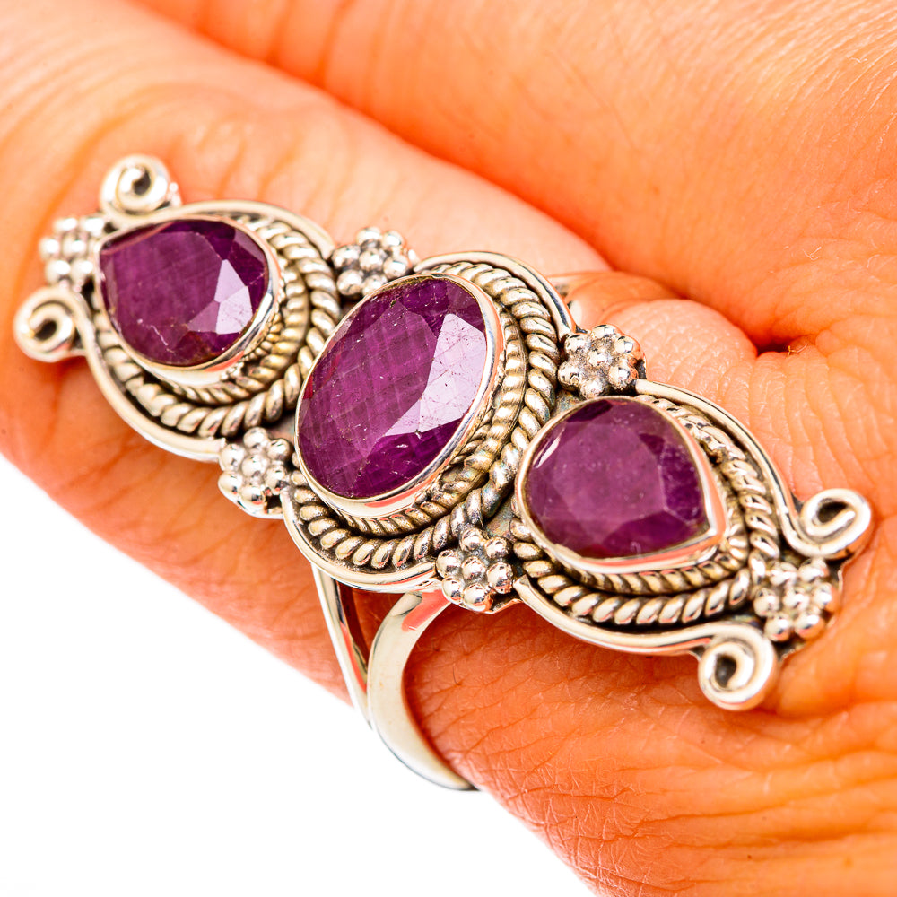 Ruby Rings handcrafted by Ana Silver Co - RING102829