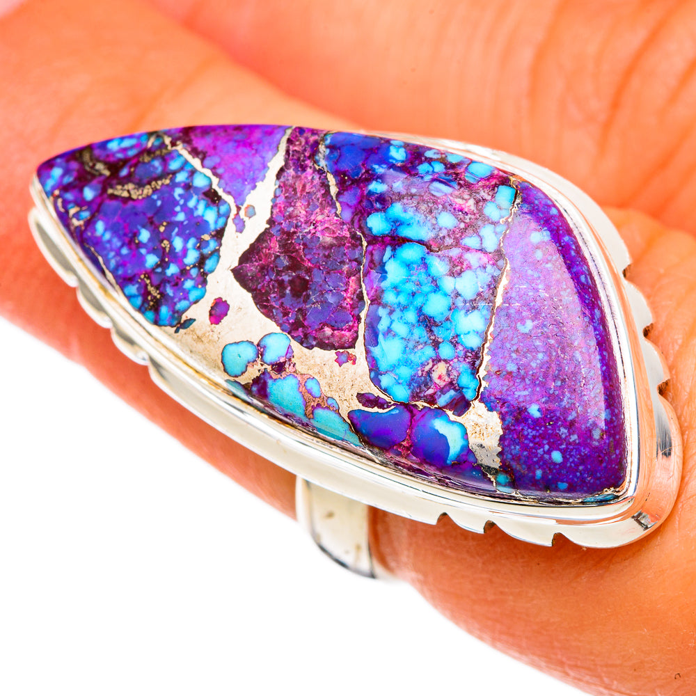Spiny Oyster Turquoise Rings handcrafted by Ana Silver Co - RING102830