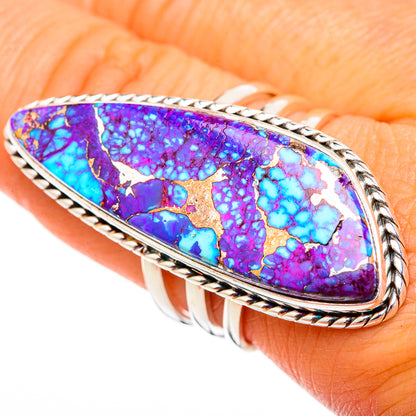 Spiny Oyster Turquoise Rings handcrafted by Ana Silver Co - RING102834