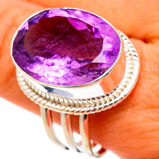 Amethyst Rings handcrafted by Ana Silver Co - RING102837