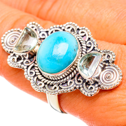 Larimar Rings handcrafted by Ana Silver Co - RING102850