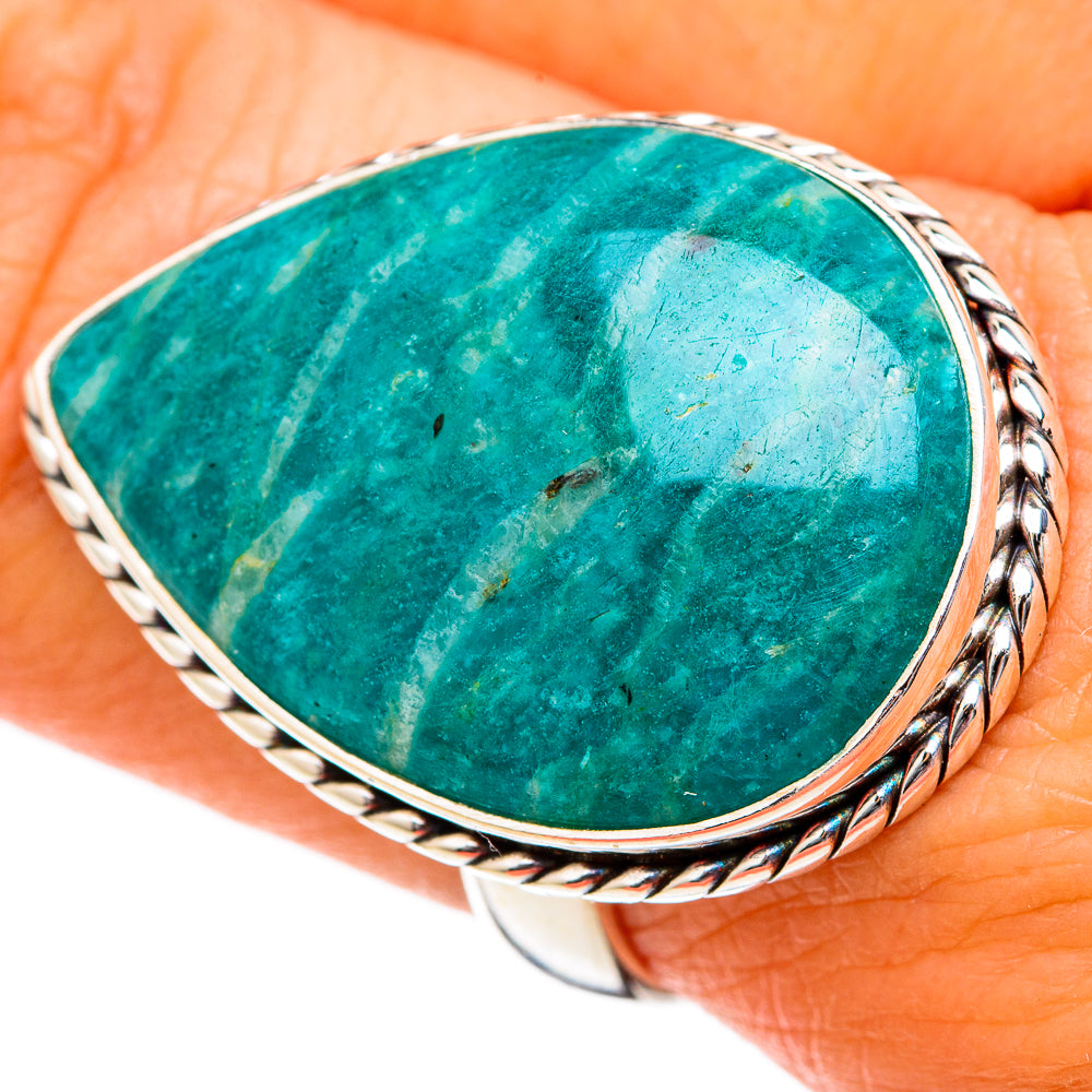 Amazonite Rings handcrafted by Ana Silver Co - RING102858