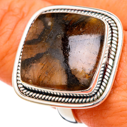 Chiastolite Rings handcrafted by Ana Silver Co - RING102859