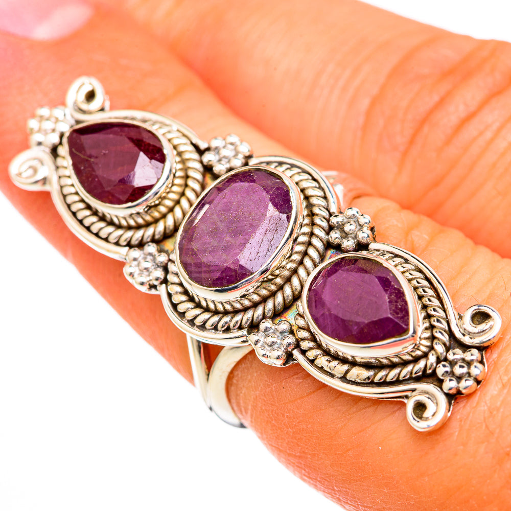Ruby Rings handcrafted by Ana Silver Co - RING102863