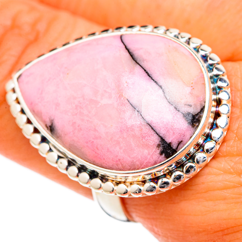 Rhodonite Rings handcrafted by Ana Silver Co - RING102864