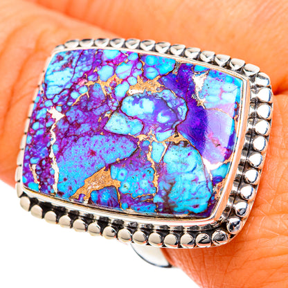 Spiny Oyster Turquoise Rings handcrafted by Ana Silver Co - RING102866