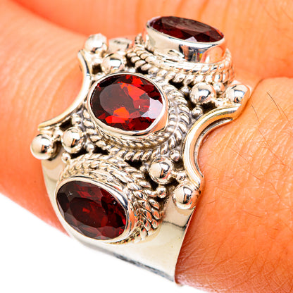 Garnet Rings handcrafted by Ana Silver Co - RING102879