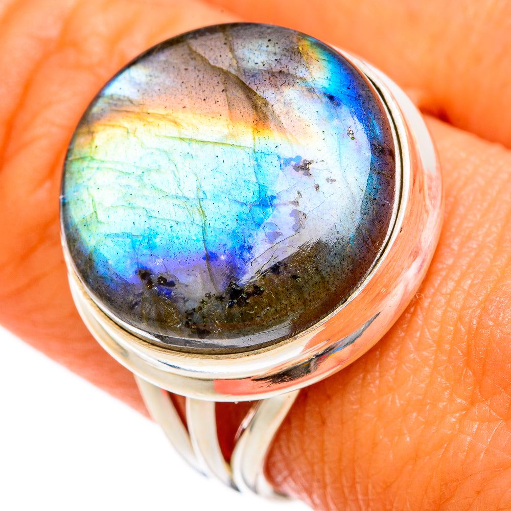 Labradorite Rings handcrafted by Ana Silver Co - RING102888