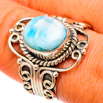 Larimar Rings handcrafted by Ana Silver Co - RING102894