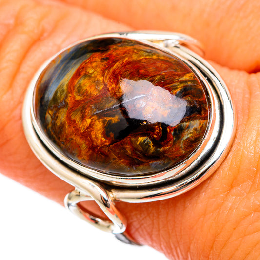 Golden Pietersite Rings handcrafted by Ana Silver Co - RING102897