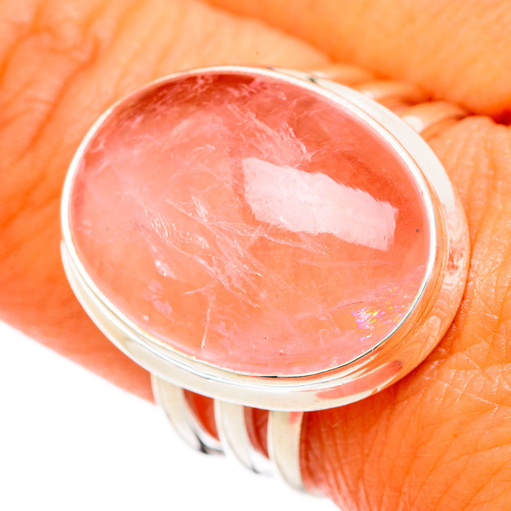 Rose Quartz Rings handcrafted by Ana Silver Co - RING102902
