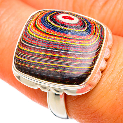 Fordite Rings handcrafted by Ana Silver Co - RING102921