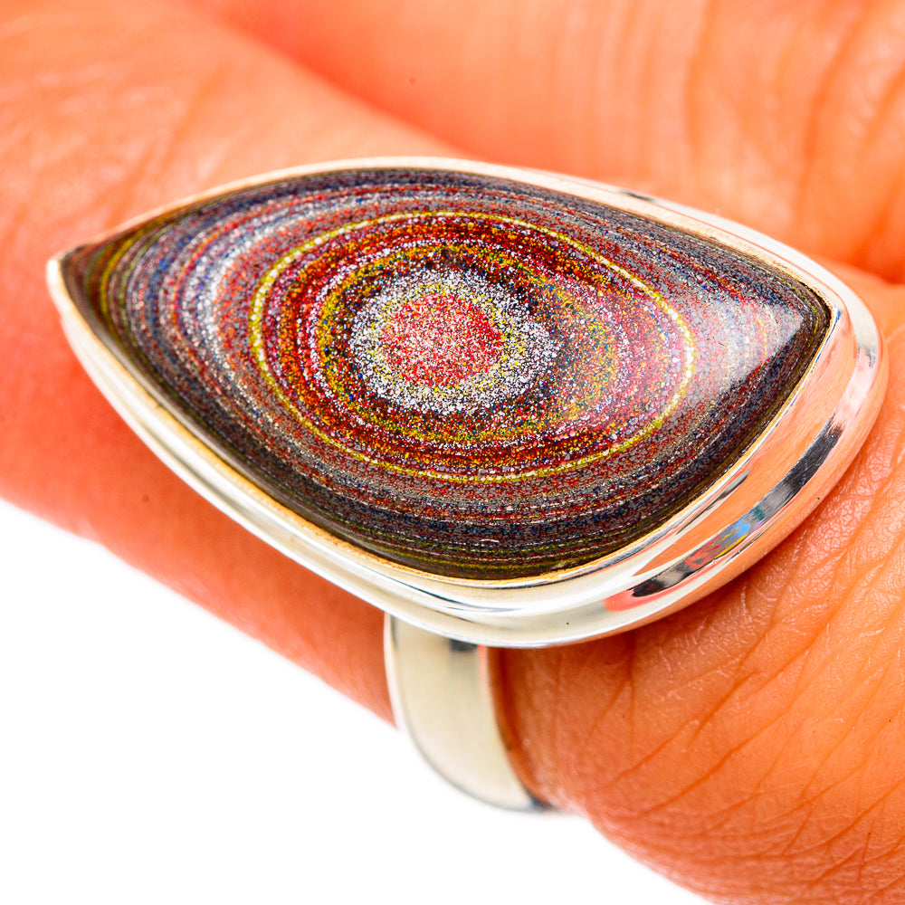 Fordite Rings handcrafted by Ana Silver Co - RING102922