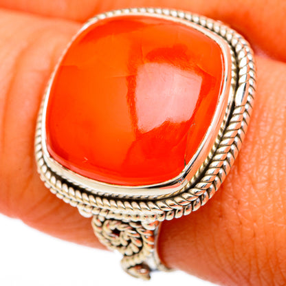 Carnelian Rings handcrafted by Ana Silver Co - RING102923