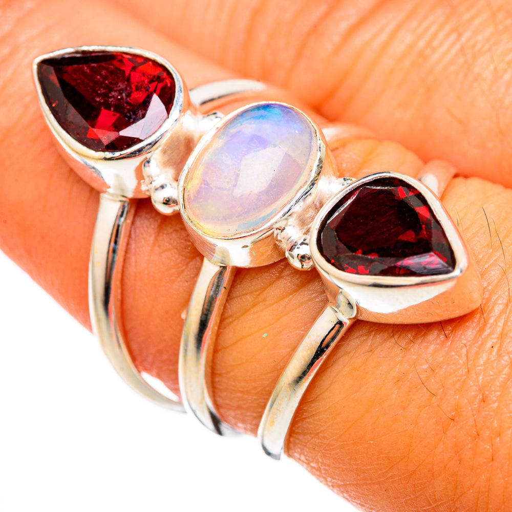 Ethiopian Opal Rings handcrafted by Ana Silver Co - RING102937