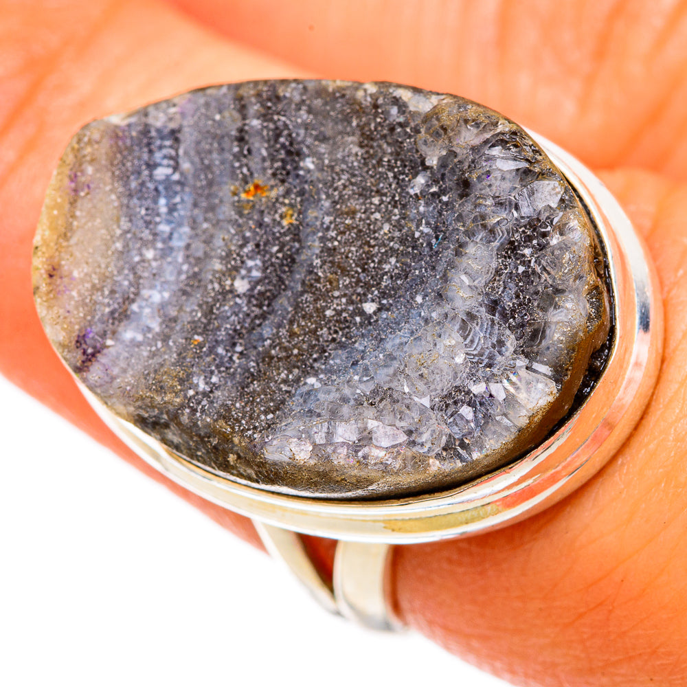 Desert Druzy Rings handcrafted by Ana Silver Co - RING102938