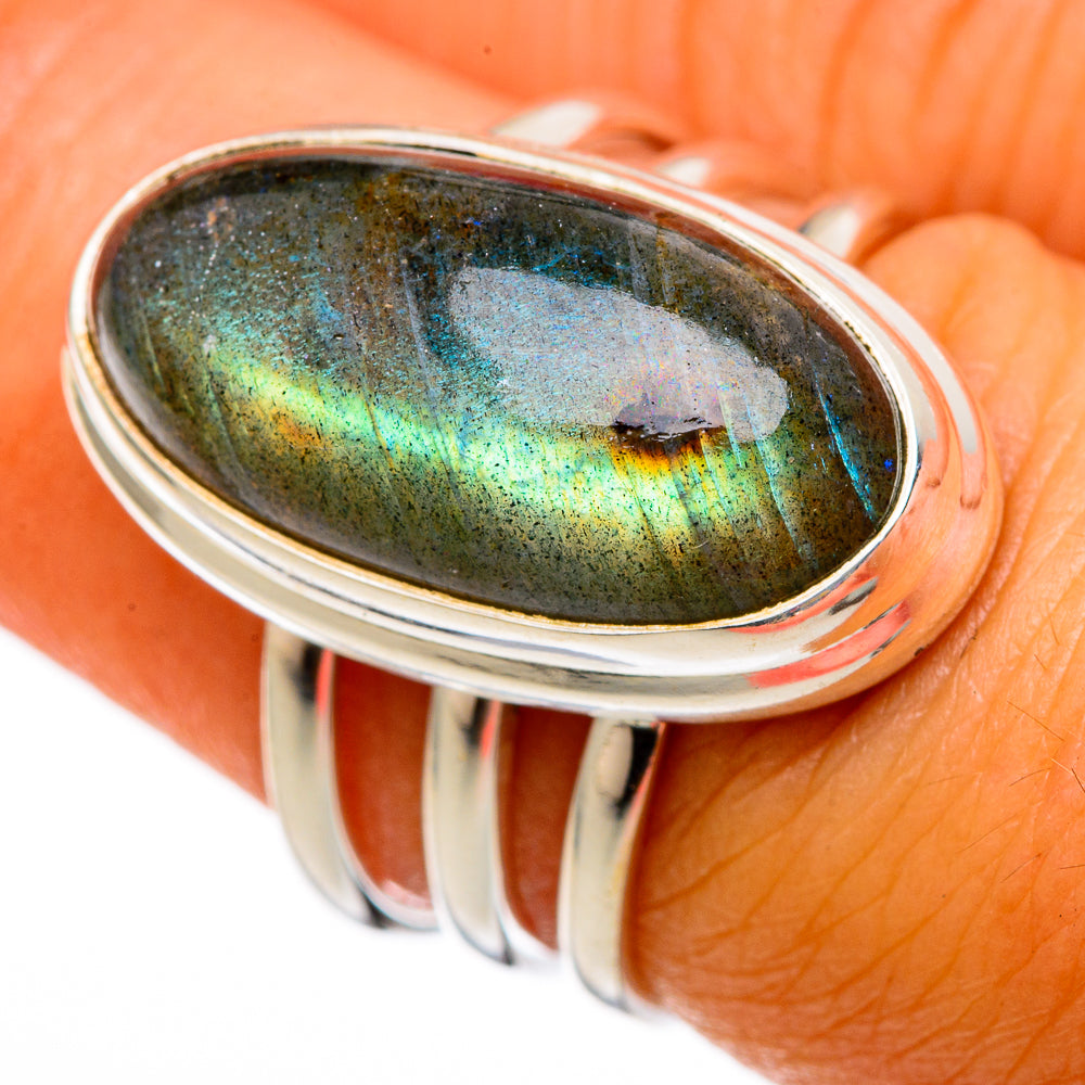 Labradorite Rings handcrafted by Ana Silver Co - RING102943