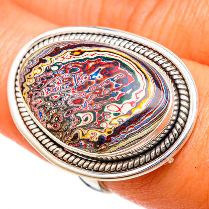 Fordite Rings handcrafted by Ana Silver Co - RING102945