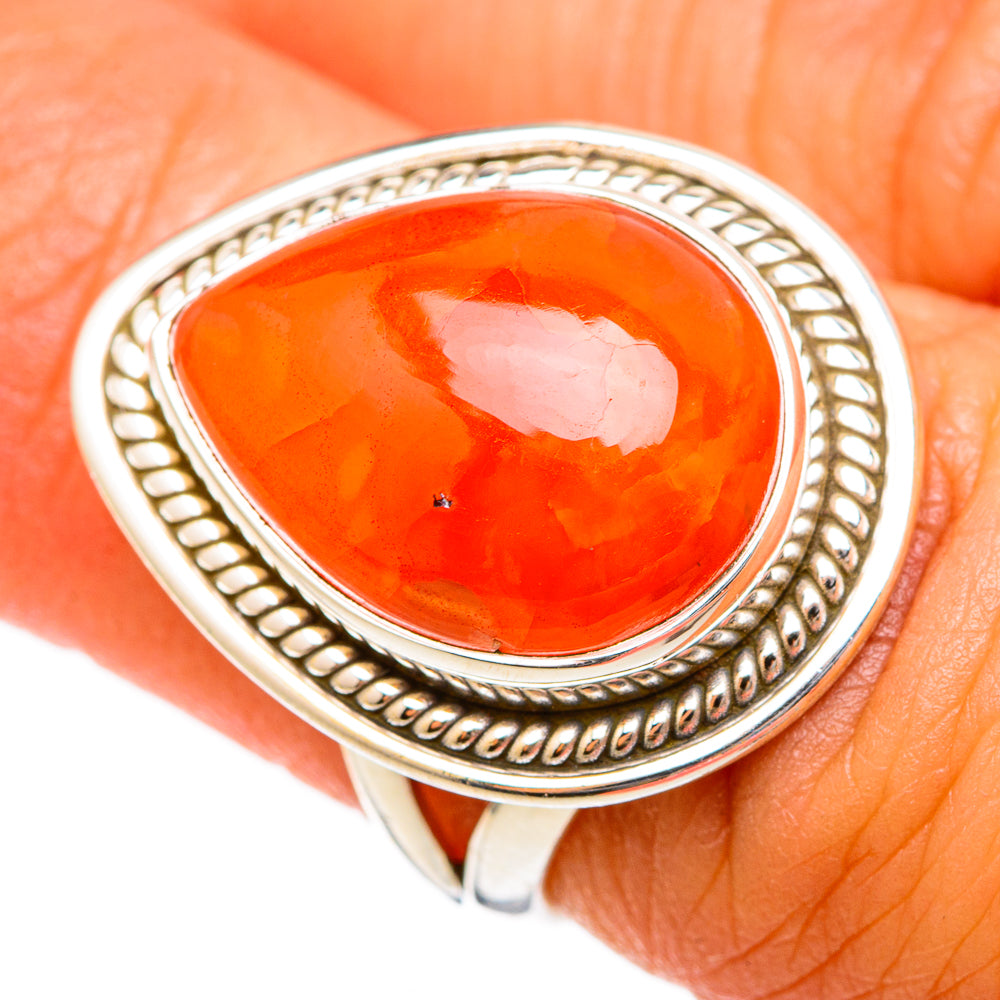 Carnelian Rings handcrafted by Ana Silver Co - RING102946