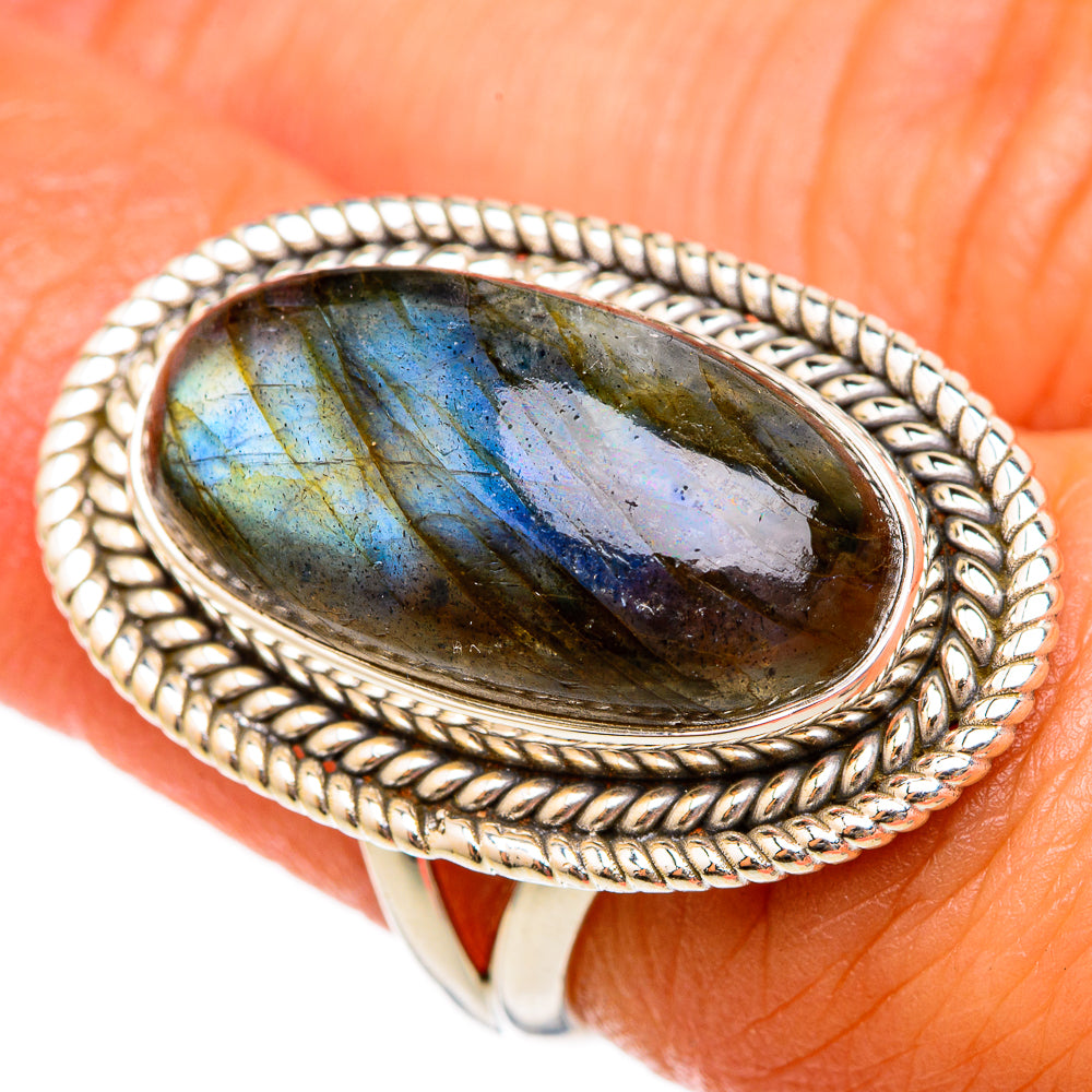 Labradorite Rings handcrafted by Ana Silver Co - RING102960