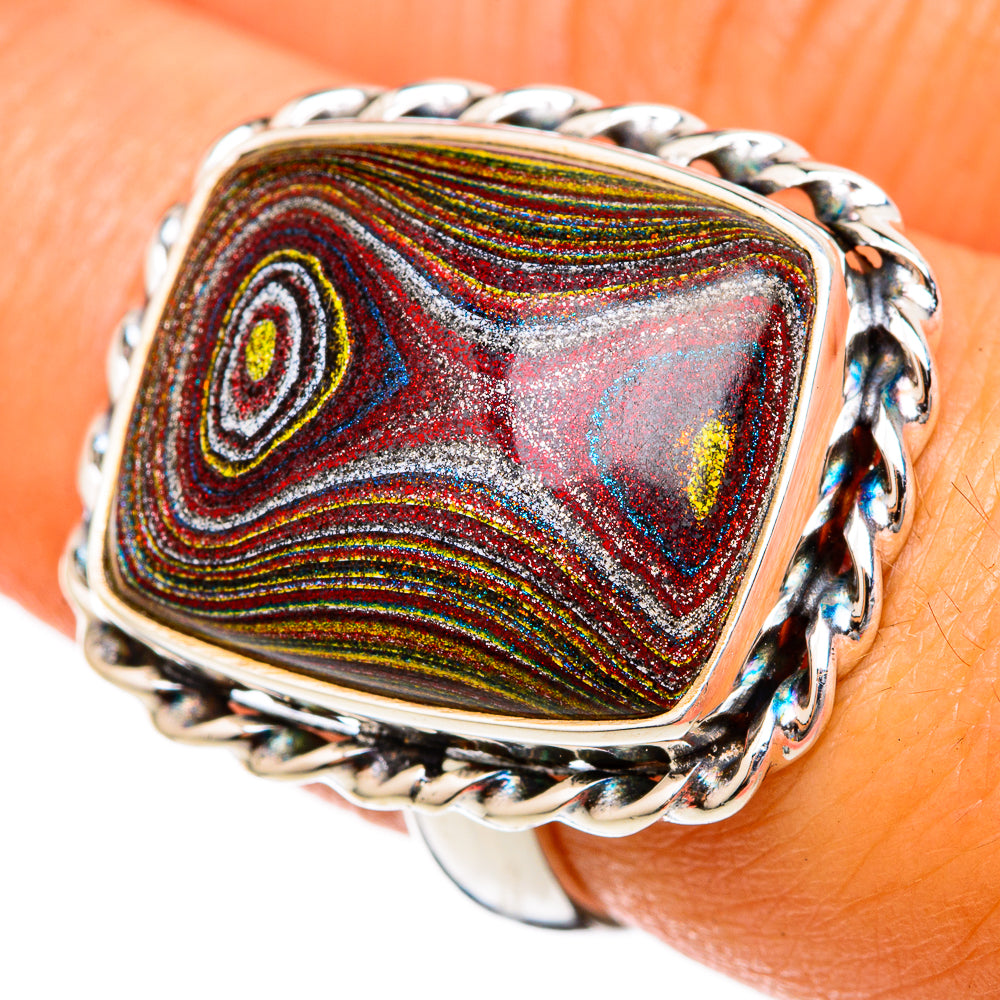Fordite Rings handcrafted by Ana Silver Co - RING102965