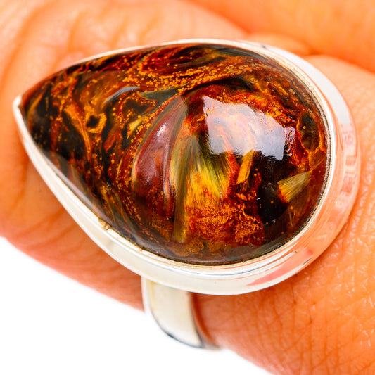 Golden Pietersite Rings handcrafted by Ana Silver Co - RING102966