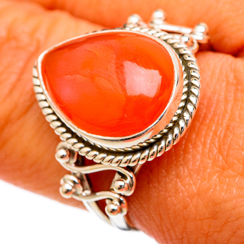 Carnelian Rings handcrafted by Ana Silver Co - RING102967