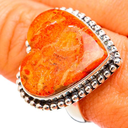 Sponge Coral Rings handcrafted by Ana Silver Co - RING102970