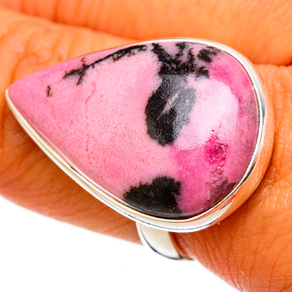 Rhodonite Rings handcrafted by Ana Silver Co - RING102971